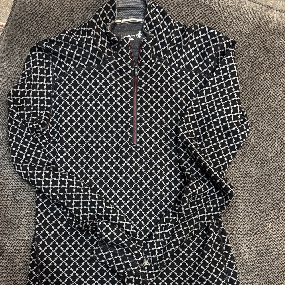 Smartwool Black and White Patterned Pullover